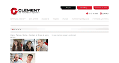 Desktop Screenshot of clement-sa.fr