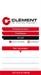 Mobile Screenshot of clement-sa.fr