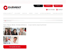 Tablet Screenshot of clement-sa.fr